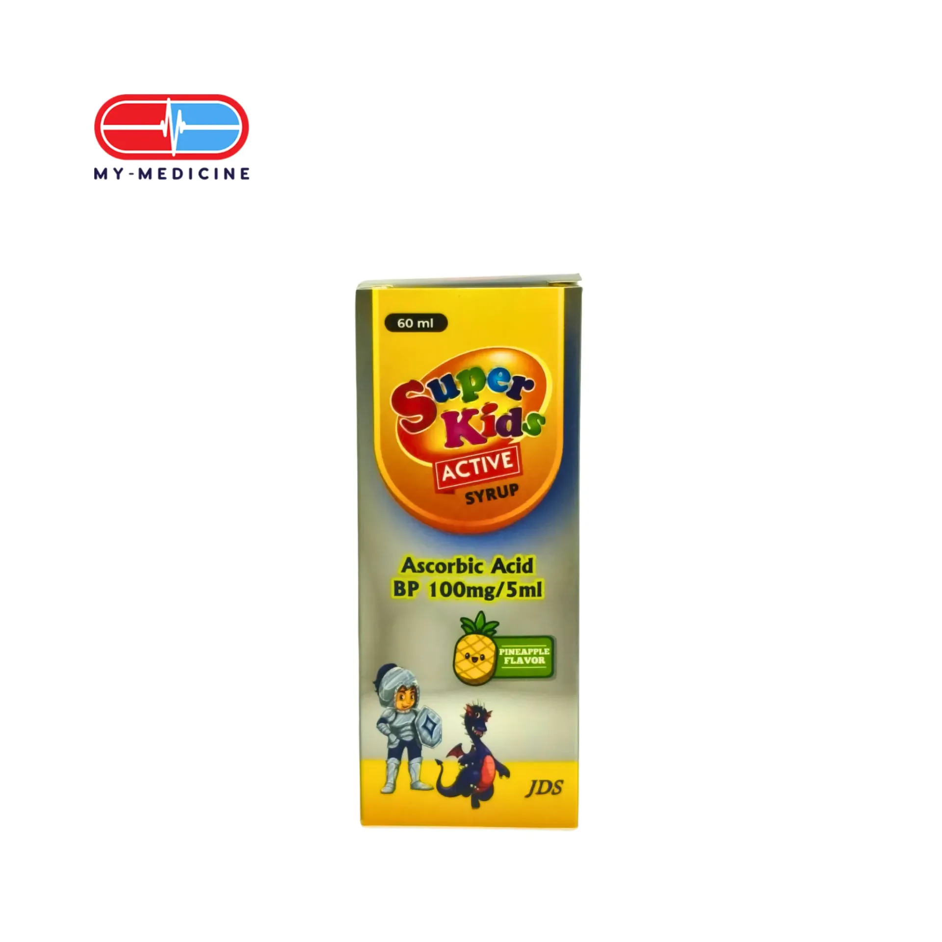 SuperKids Active Syrup 60ml (Pineapple Flavour)