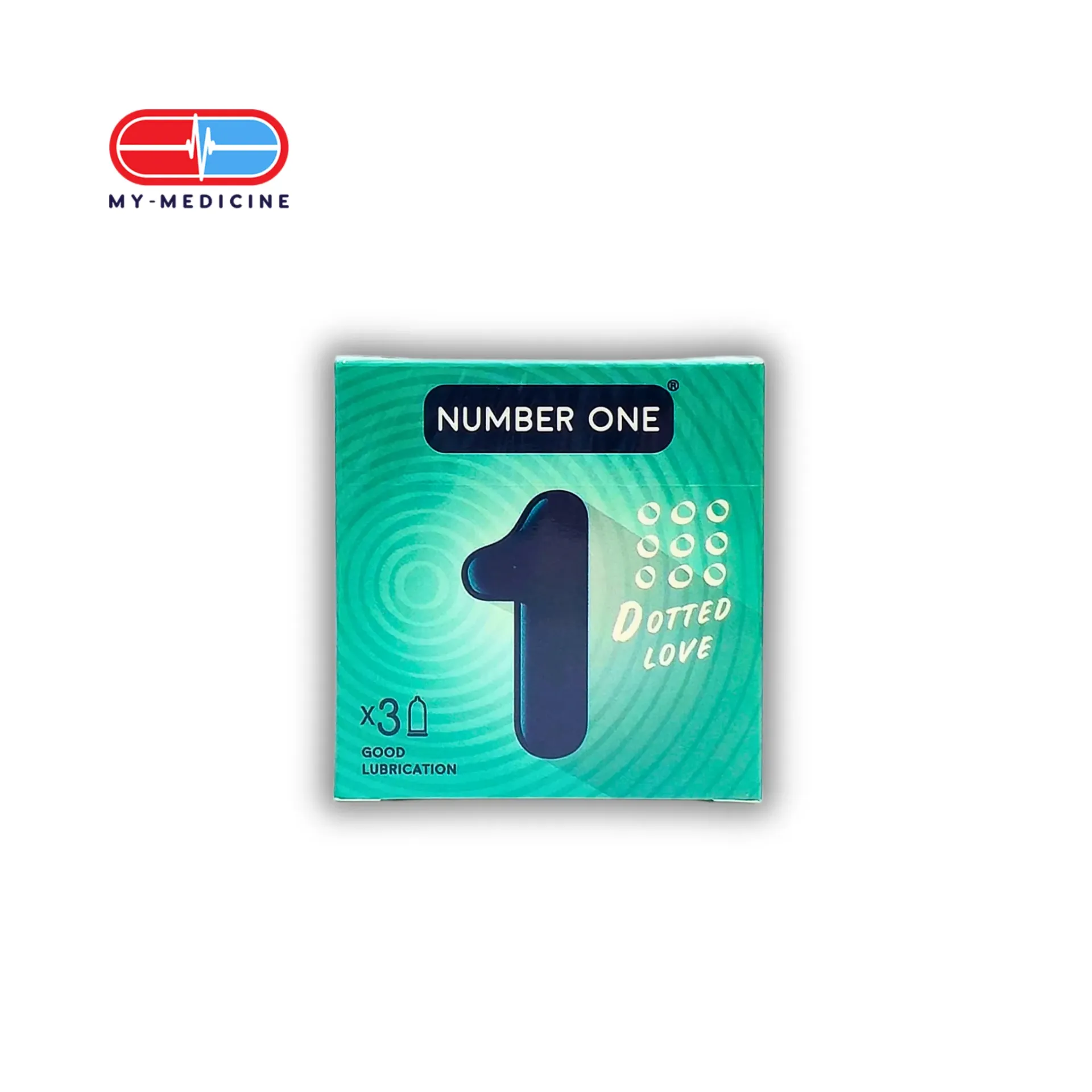 [CP160034] Number One Dotted Love Condom (1x3s)