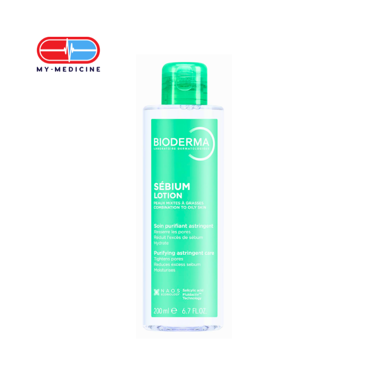 Bioderma Sebium Lotion Hydrating and Mattifying Toner (Combination to Oily, Acne-prone Skin) - 200 ml