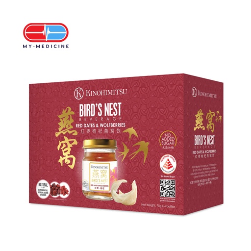 Kinohimitsu Bird's Nest Red Dates & Wolfberries 6's