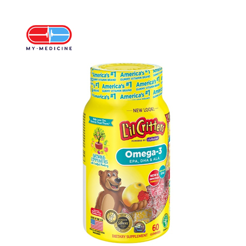 [MD130849] L'il Critters Omega-3 (60 Gummies)