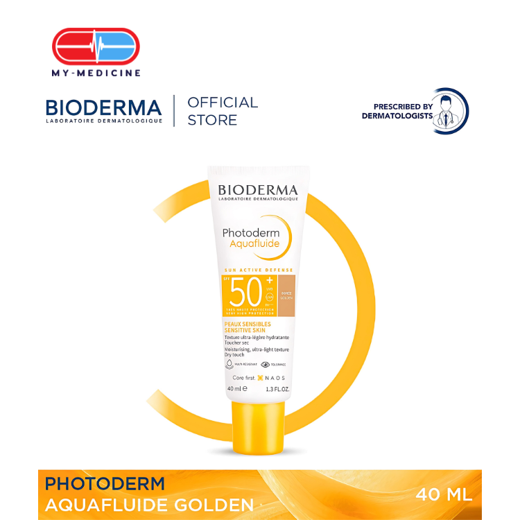 Bioderma Photoderm Aquafluide SPF50+ Moisturizing Mattifying Sunscreen in a Refreshing Aqua-texture (All Skin Types including Sensitive Skin) - 40 ml