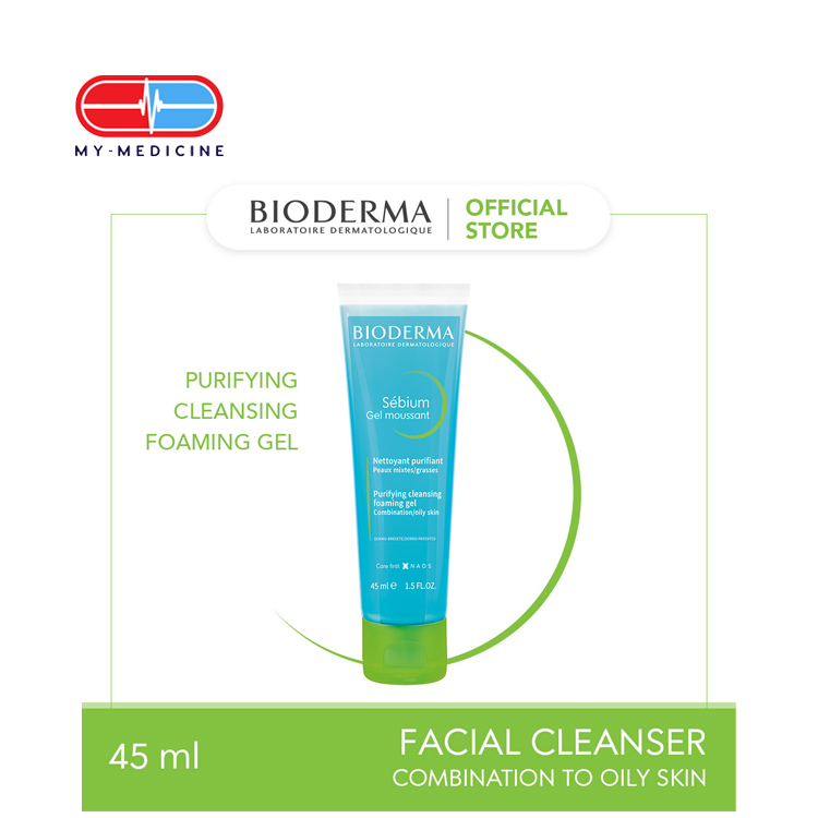 Bioderma Sebium Oily Foaming Gel Cleanser (Combination to Oily Skin)