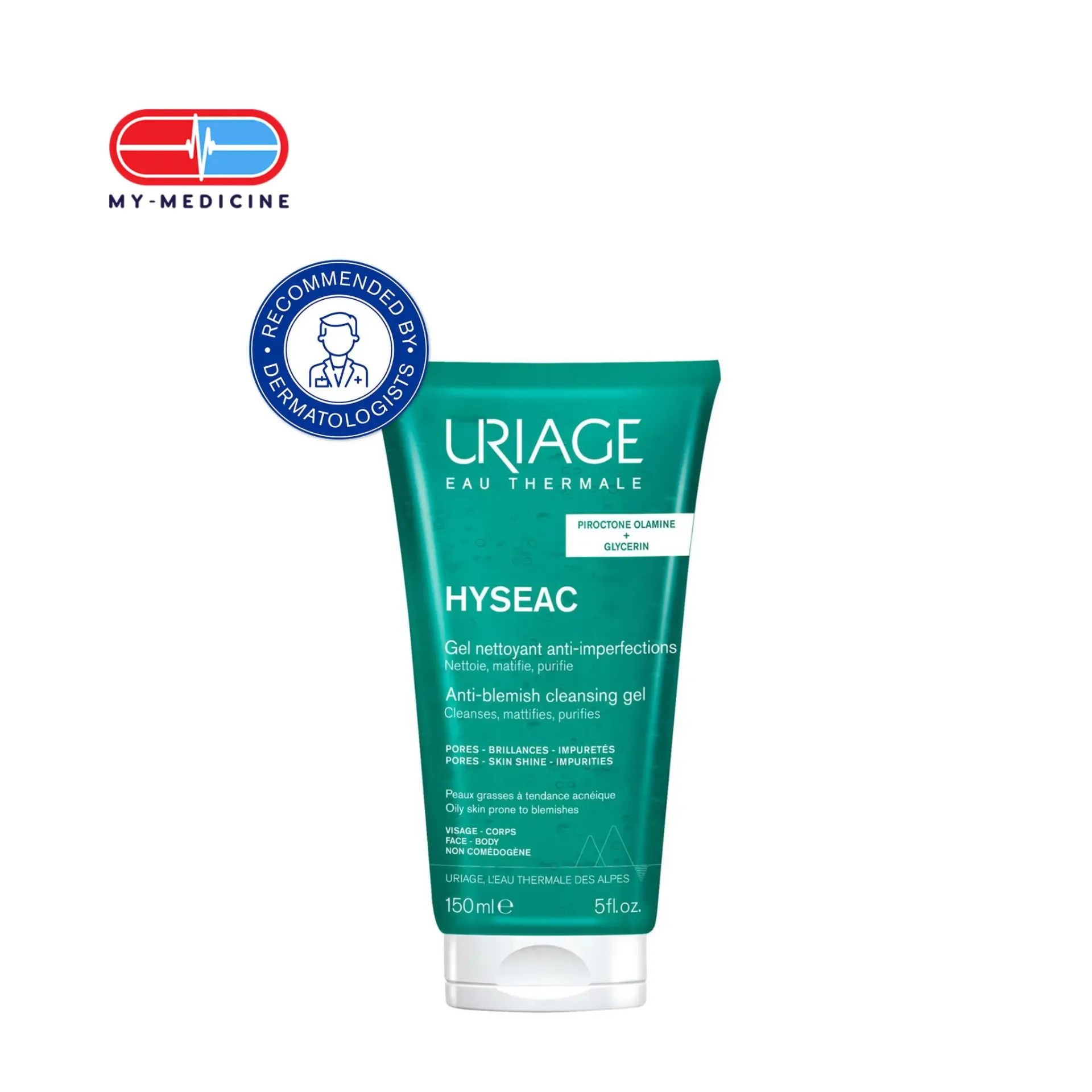 Uriage Hyseac Cleansing Gel Combination to Oily Skin 150 ml  Exp Date 1/27 (Waiting time 2-3 days)