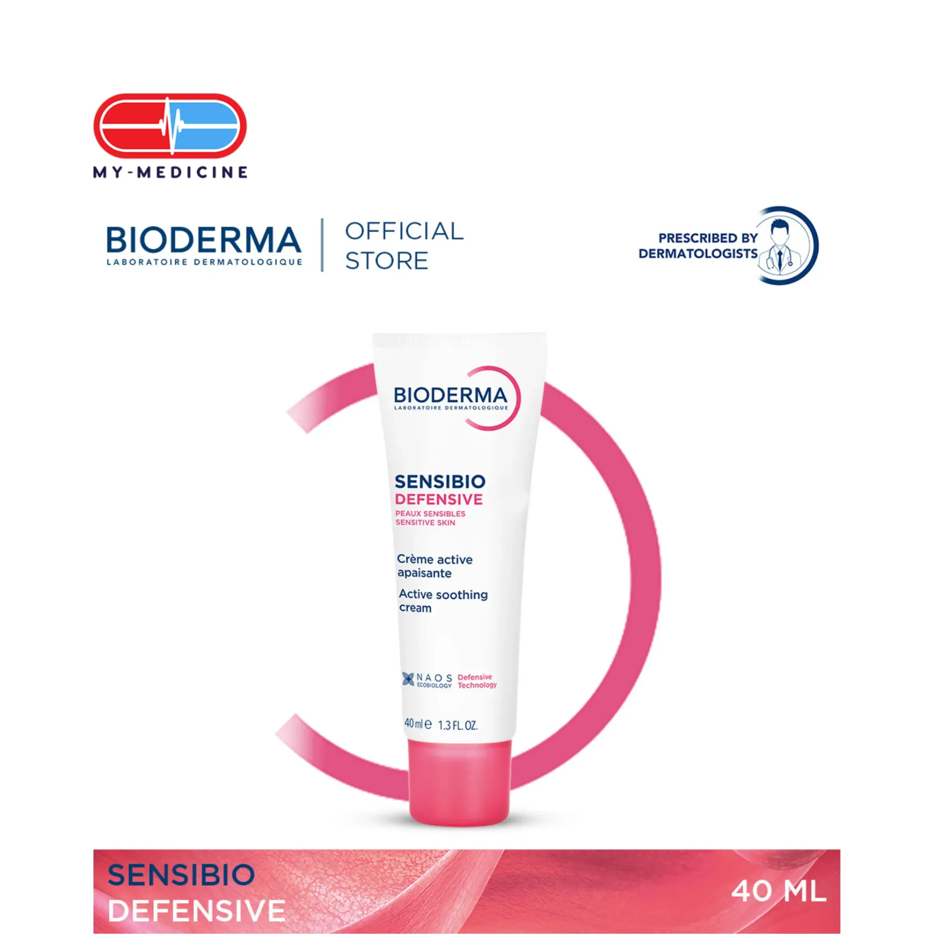 [CP040234] [CP040234] Bioderma Sensibio Defensive Soothing Moisturizer / Face Cream (Sensitive and Sensitized Skin) - 40 ml