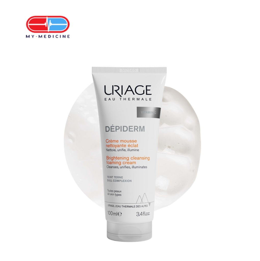 Uriage Depiderm Brightening Cleansing Foam 100 ml , Exp Date 1/2027 (Waiting time 2-3 days)