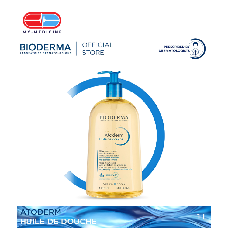 Bioderma Atoderm Huile De Douche 1L (Expiry- Aug/2026)