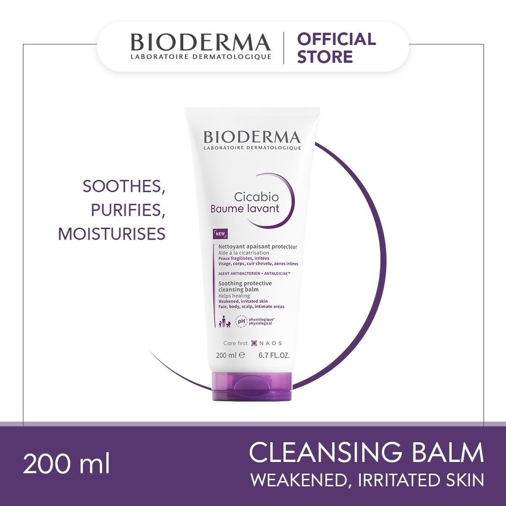 Bioderma Cicabio Baume Lavant Cleansing Cream- 200 ML