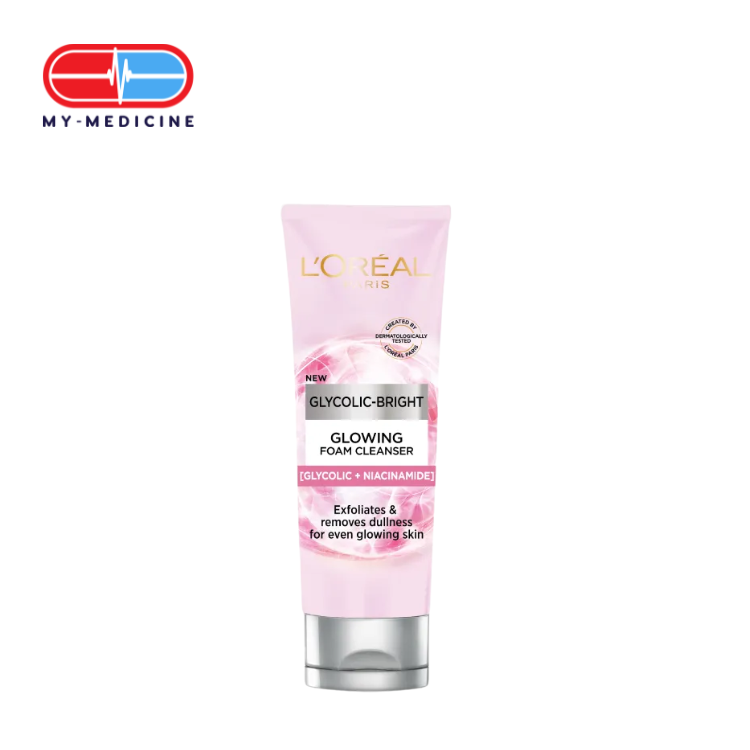 Loreal Glycolic-Bright Glowing Foam Cleanser 100ml