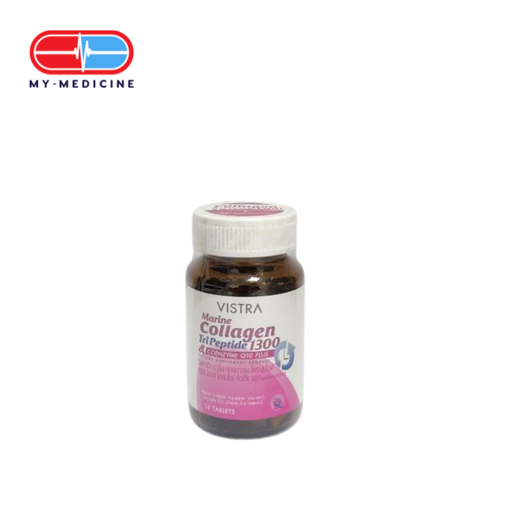 [CP011154] Vistra Marine Collagen Tripeptide 1300 mg & Coenzyme Q10 Plus (14 Tablets)