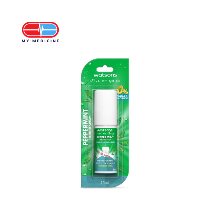 Watsons Peppermint Mouth Spray 15ml