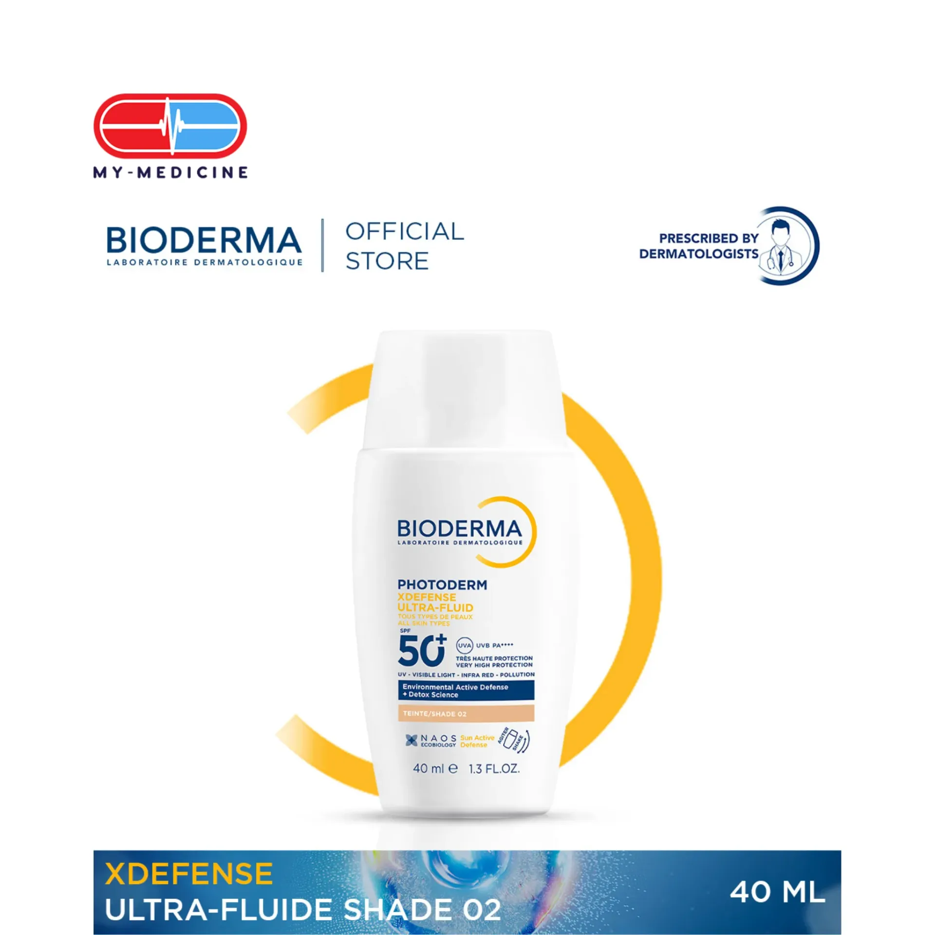 [CP040482] Bioderma Photoderm Xdefense Ultrafluid SPF50+ Teinte Shade 02 40ml