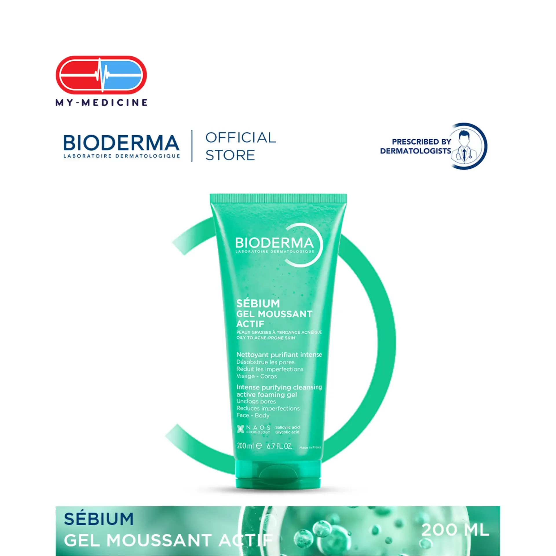 [CP040483] Bioderma Sebium Gel Moussant Actif 200ml
