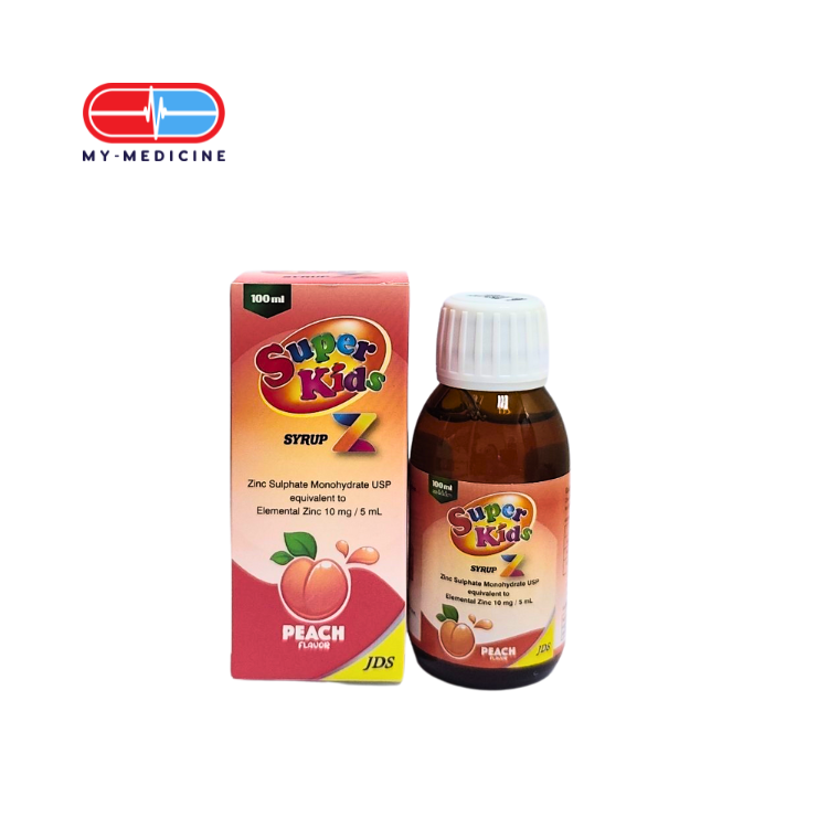 SuperKids Z Syrup 100ml (Peach Flavour)