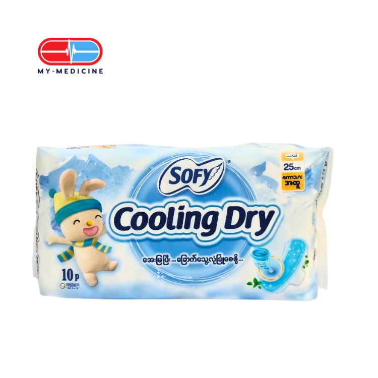Sofy Cooling Dry 25cm (10 Pieces)
