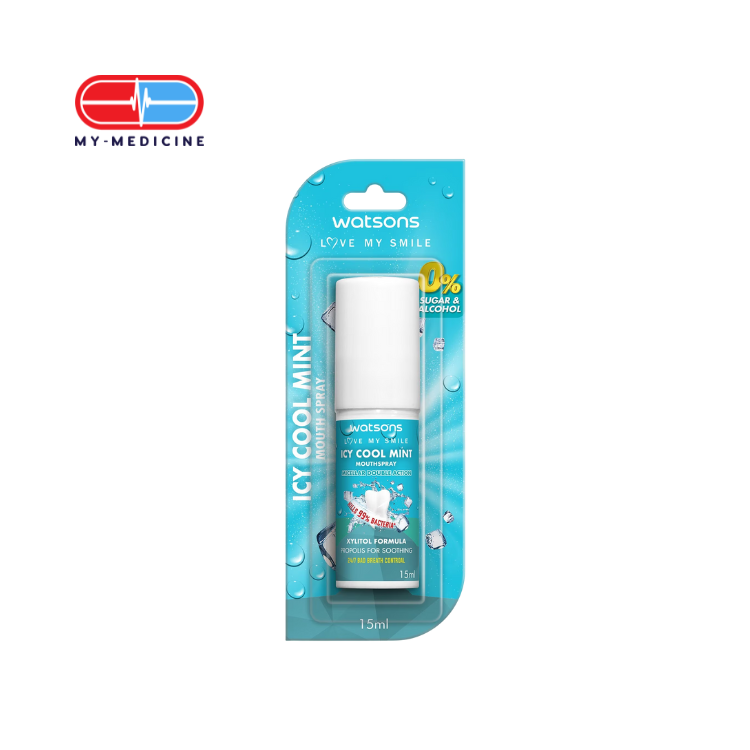 Watsons Icy Cool Mint Mouth Spray 15ml