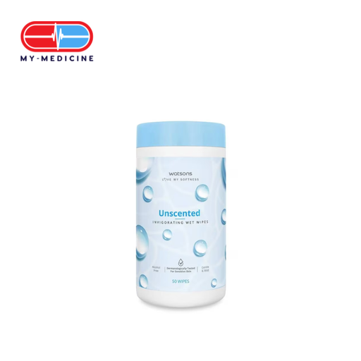 [MA080227] Watsons Unscented Invigorating Wet Wipes (50's)