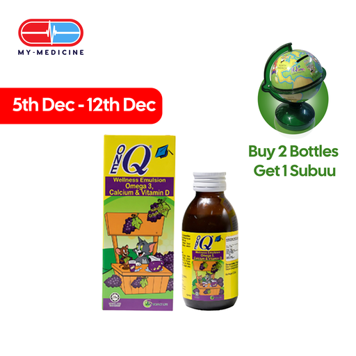 [MD110119] One Q Emulsion Omega 3+ Calcium & Vitamin D 120ml