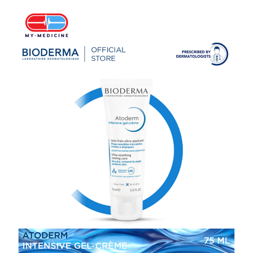 [CP040146] Bioderma Atoderm Intensive Gel-creme Ultra-fresh and Ultra-light Anti-itching Gel Cream (Very Dry, Irritated to Atopic Sensitive Skin) - 75 ml