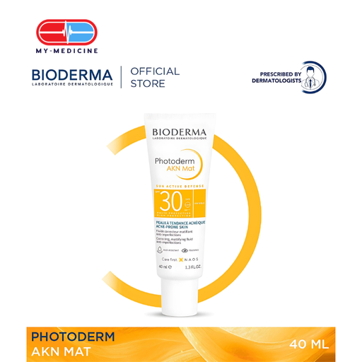 [CP040131] Bioderma Photoderm AKN Mat SPF 30 High Protection Anti-blemish Sunscreen for Face (Acne-prone Skin) - 40 ml