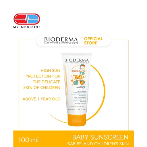 [CP040098] Bioderma Photoderm Kid Lait SPF 50+ Baby/Children Sunscreen for Face and Body (Above 1 year) - 100 ml