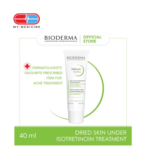 [CP040039] Bioderma Sebium Hydra Nourishing and Ultra-moisturizing Compensating Care for Ultra-drying Acne Treatments - 40 ml