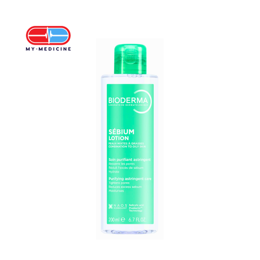 [CP040147] Bioderma Sebium Lotion Hydrating and Mattifying Toner (Combination to Oily, Acne-prone Skin) - 200 ml