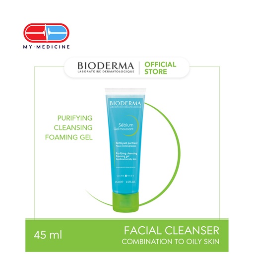 Bioderma Sebium Oily Foaming Gel Cleanser (Combination to Oily Skin)